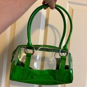 Green Transparent Handbag